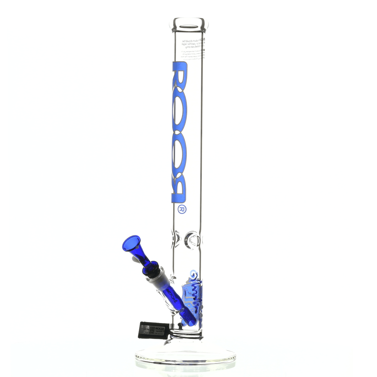ROOR INTRO COLLECTOR 18" STRAIGHT TUBE 455 BLUE/WHITE - Smoke Spot Smoke Shop