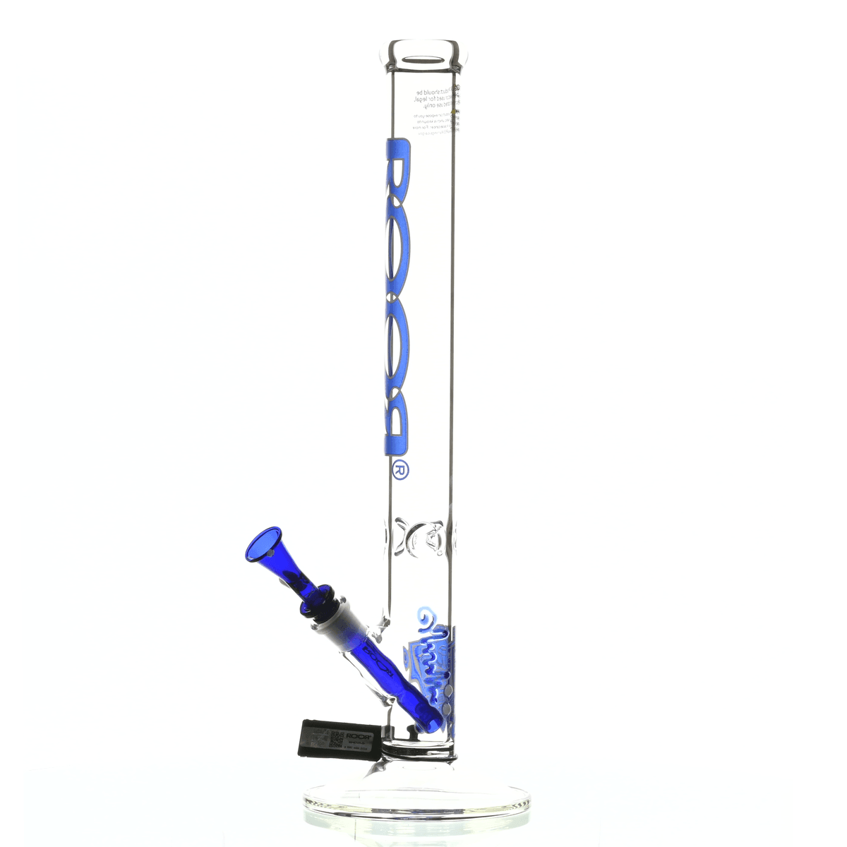 ROOR INTRO COLLECTOR 18" STRAIGHT TUBE 455 BLUE/WHITE - Smoke Spot Smoke Shop