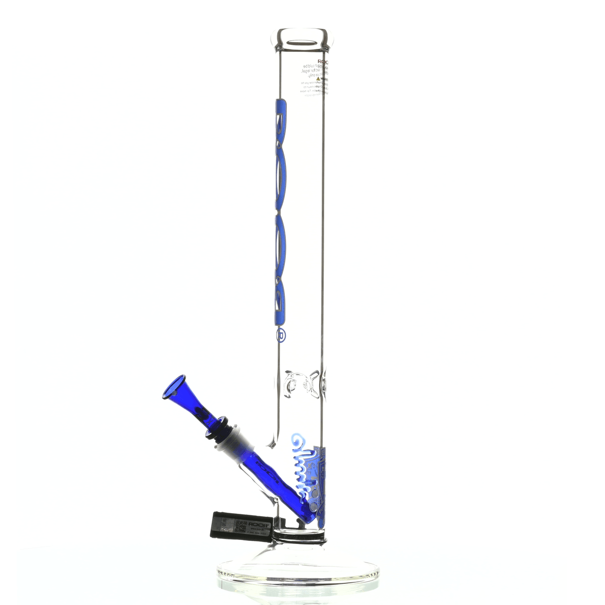 ROOR INTRO COLLECTOR 18" STRAIGHT TUBE 455 BLUE/WHITE - Smoke Spot Smoke Shop