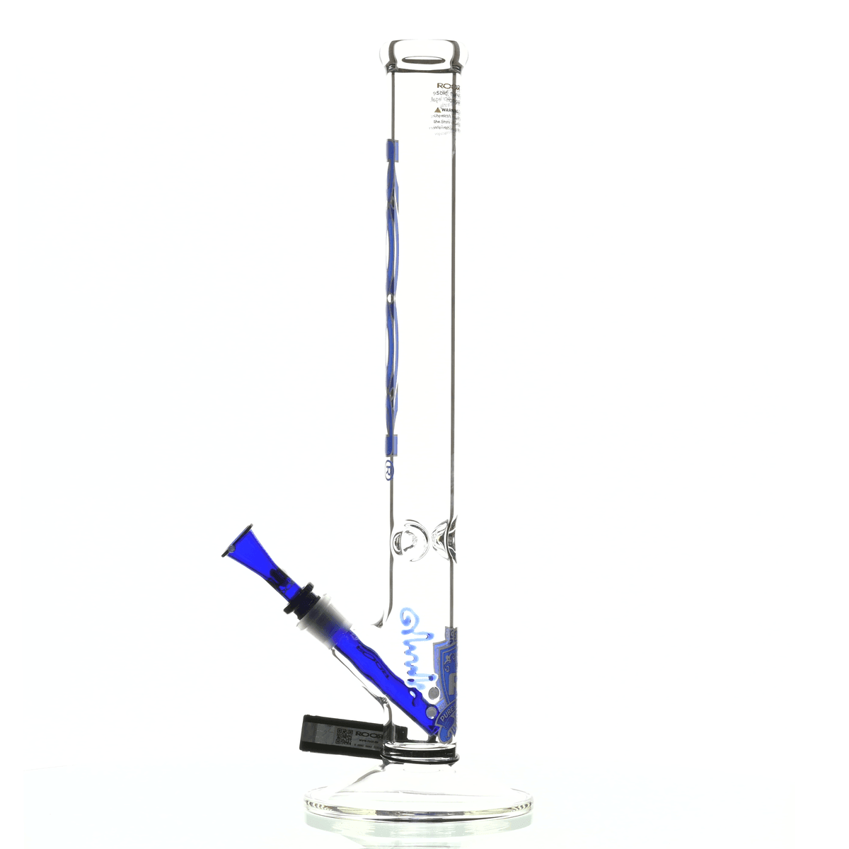 ROOR INTRO COLLECTOR 18" STRAIGHT TUBE 455 BLUE/WHITE - Smoke Spot Smoke Shop