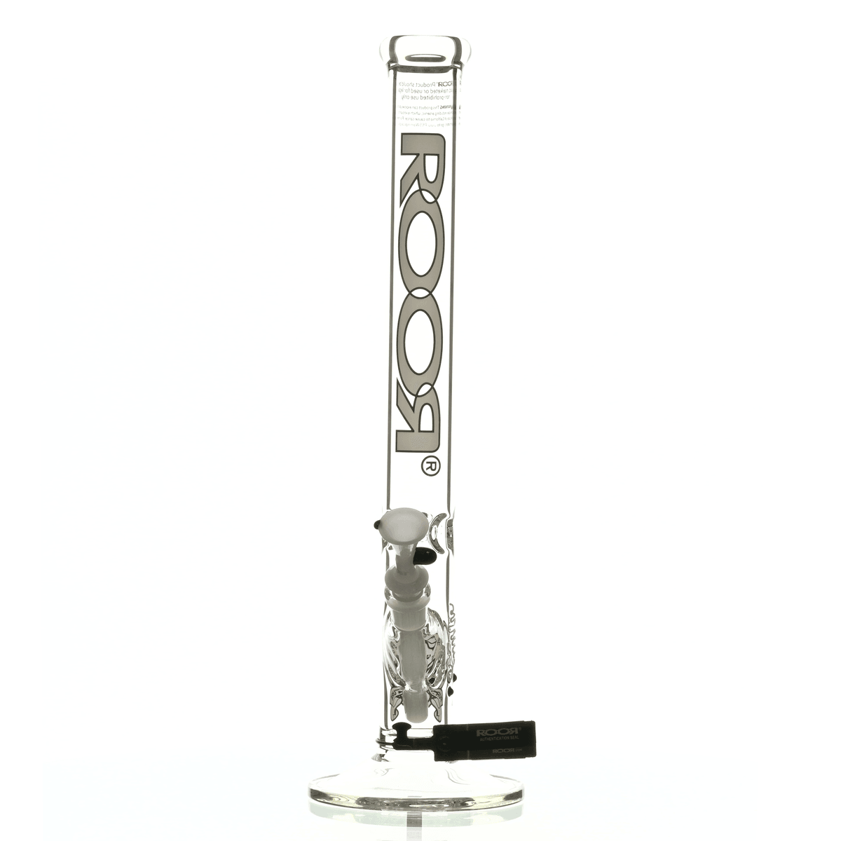 ROOR INTRO COLLECTOR 18" STRAIGHT TUBE 455 WHITE/BLACK - Smoke Spot Smoke Shop