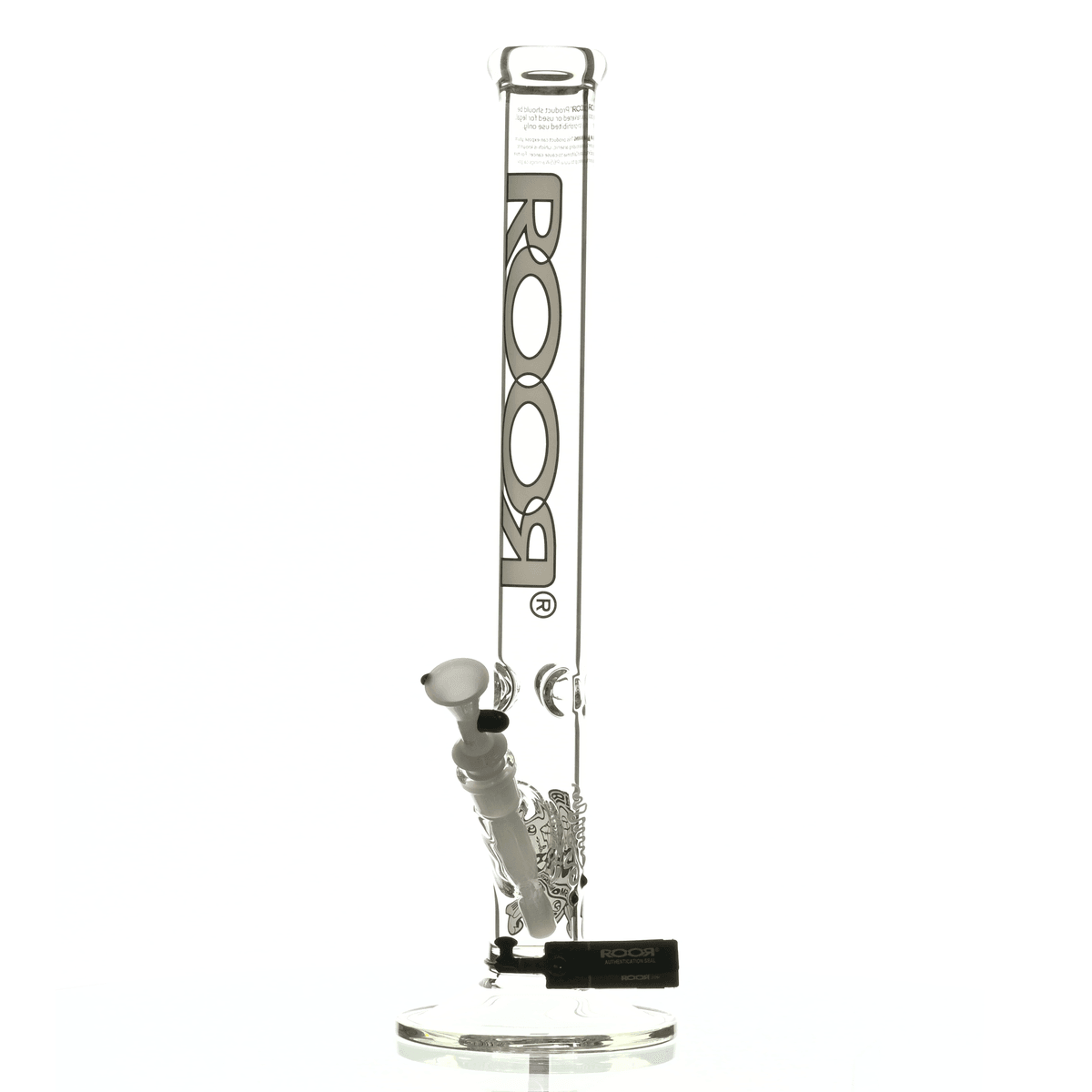 ROOR INTRO COLLECTOR 18" STRAIGHT TUBE 455 WHITE/BLACK - Smoke Spot Smoke Shop