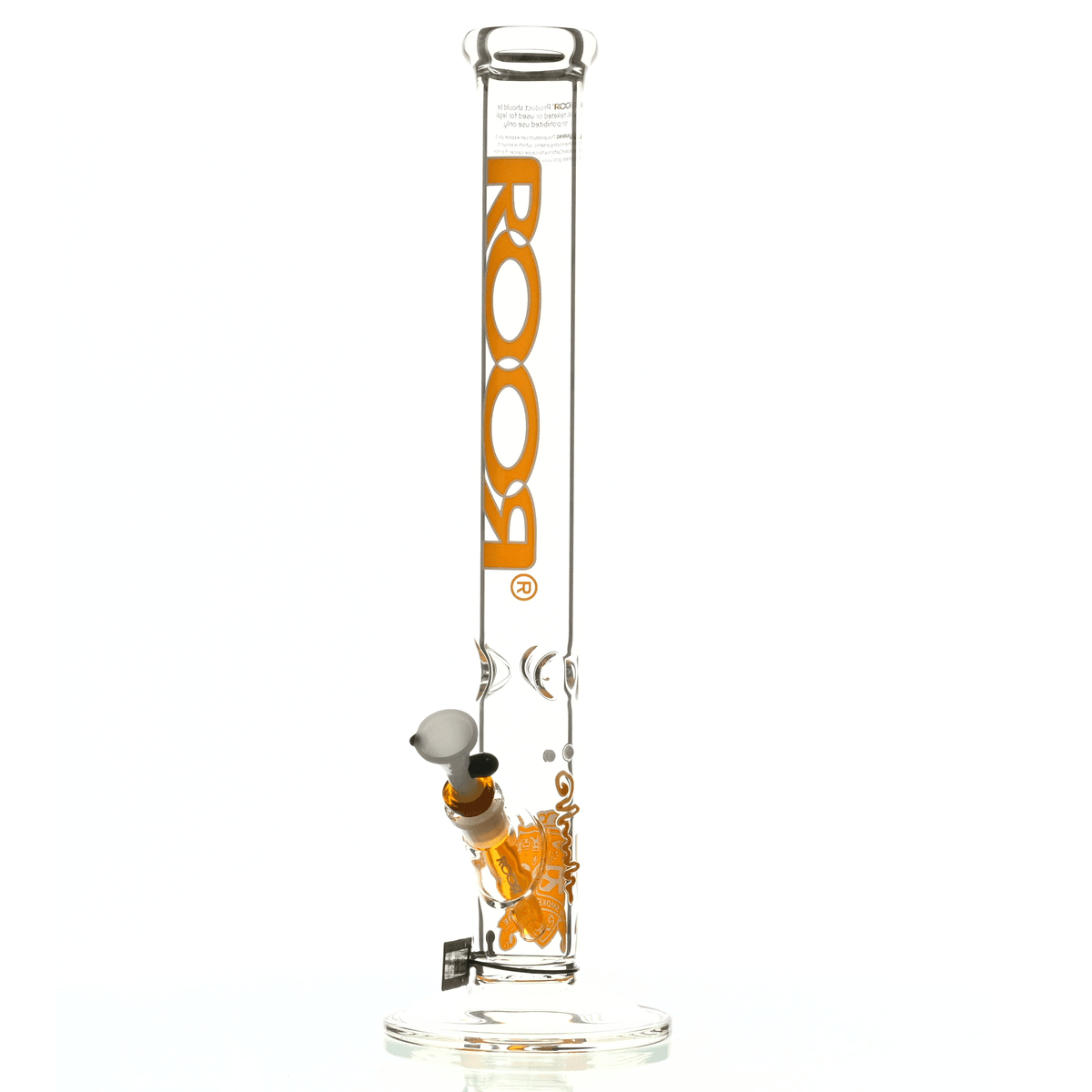 ROOR INTRO COLLECTOR 18" STRAIGHT TUBE 505 ORANGE/WHITE - Smoke Spot Smoke Shop