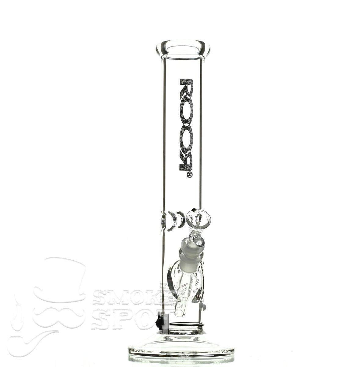 Close-up of ice catcher on Roor Straight Tube 14 inch white #2