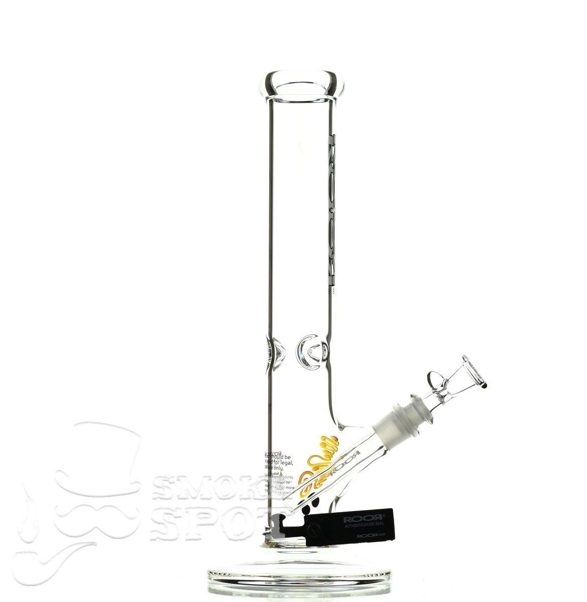 Roor Straight Tube 14 inch white/black #2 - Smoke Spot Smoke Shop