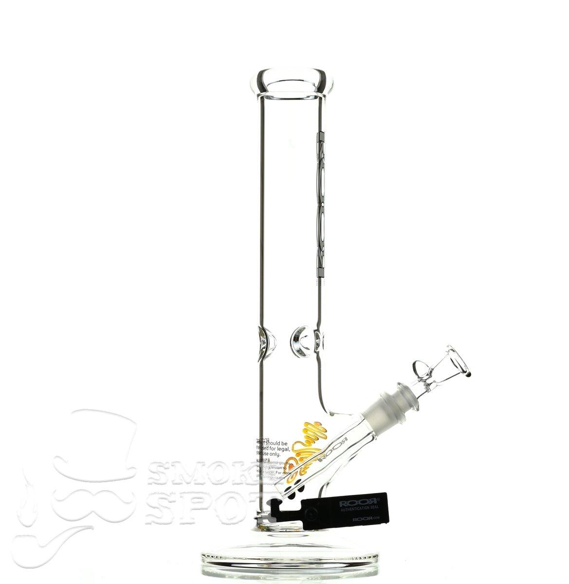 Roor Straight Tube 14 inch white/black #2 - Smoke Spot Smoke Shop