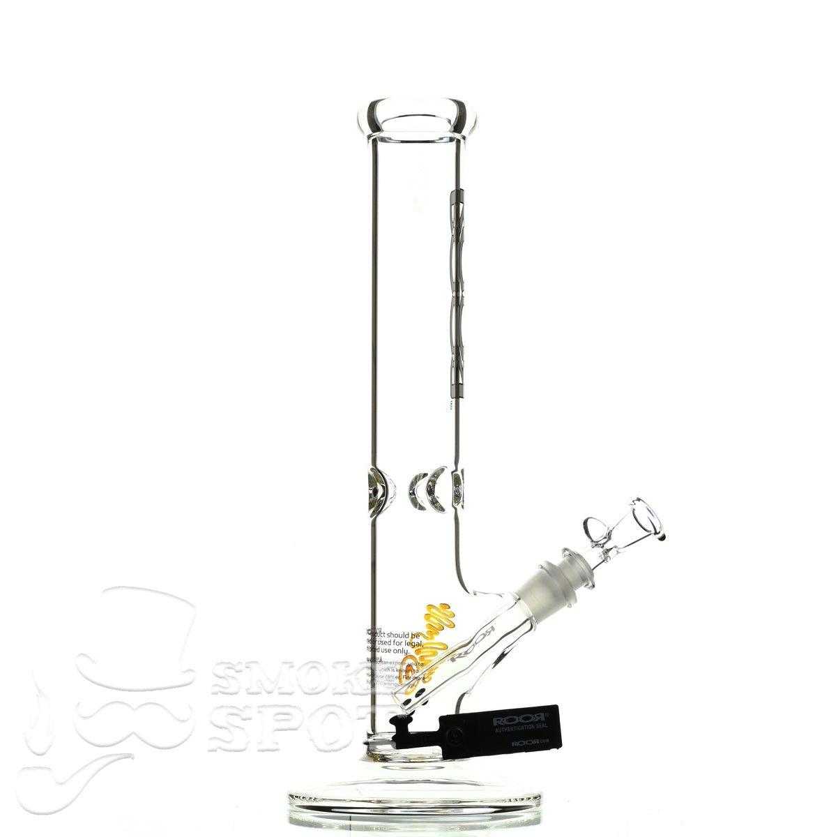 Roor Straight Tube 14 inch white/black #2 - Smoke Spot Smoke Shop