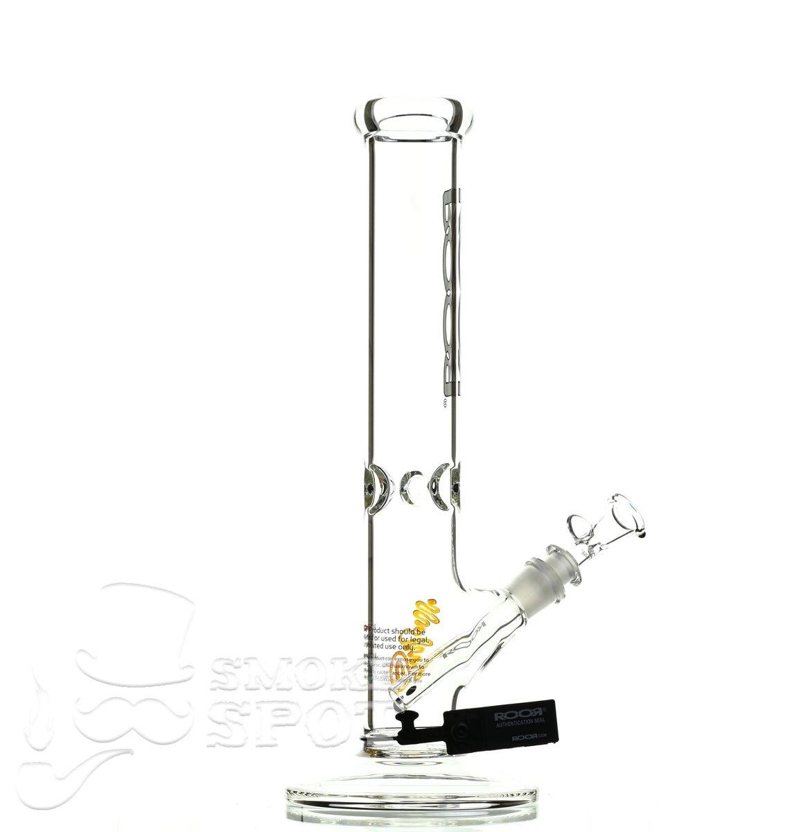 Roor Straight Tube 14 inch white/black #2 - Smoke Spot Smoke Shop