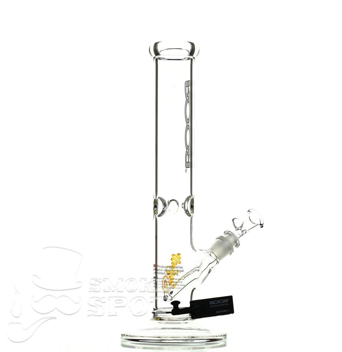 Roor Straight Tube 14 inch white/black #2 - Smoke Spot Smoke Shop