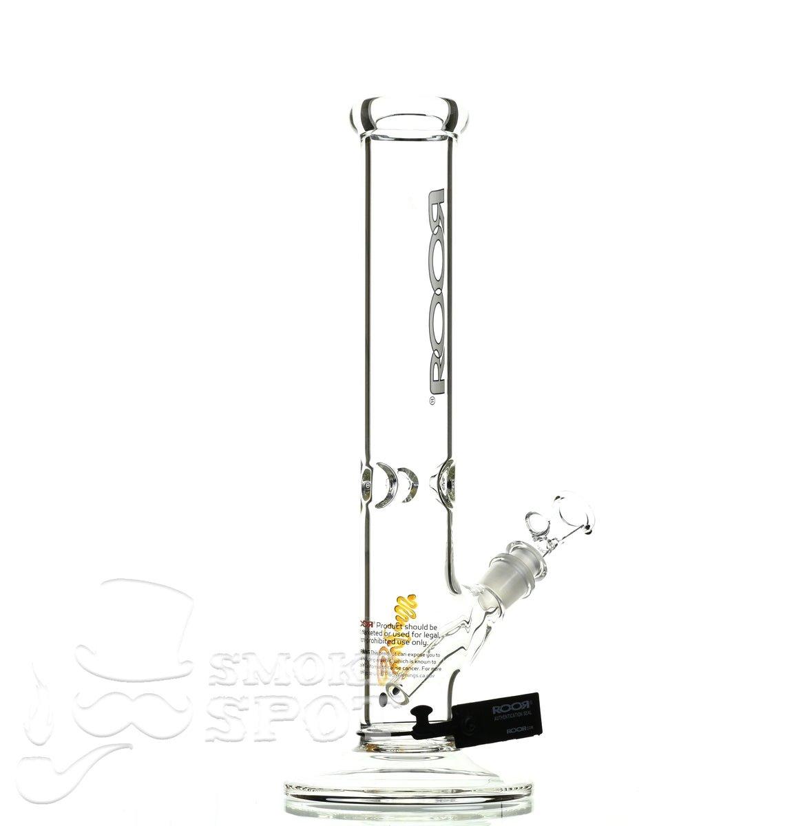 Roor Straight Tube 14 inch white/black #2 - Smoke Spot Smoke Shop