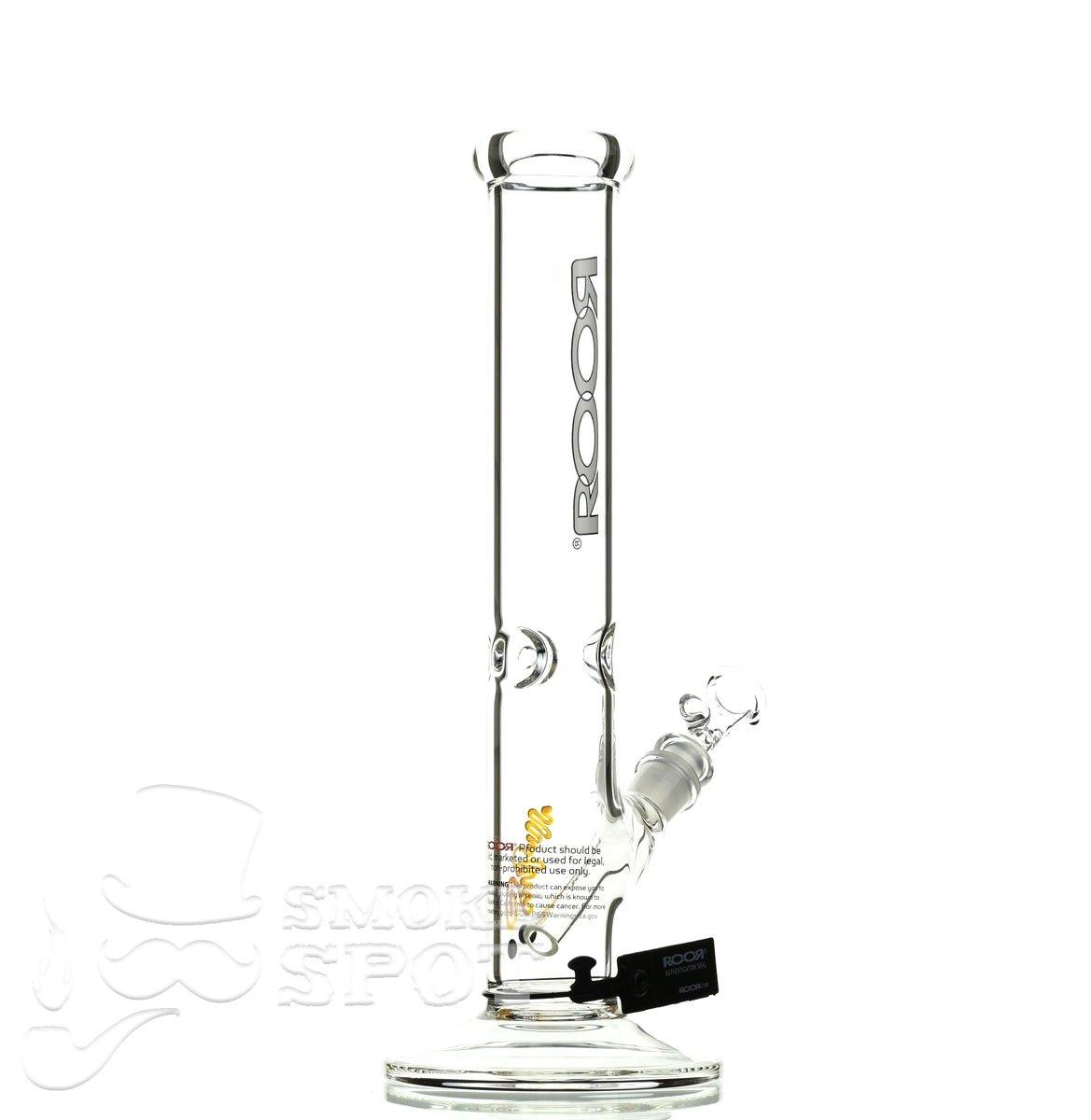 Roor Straight Tube 14 inch white/black #2 - Smoke Spot Smoke Shop