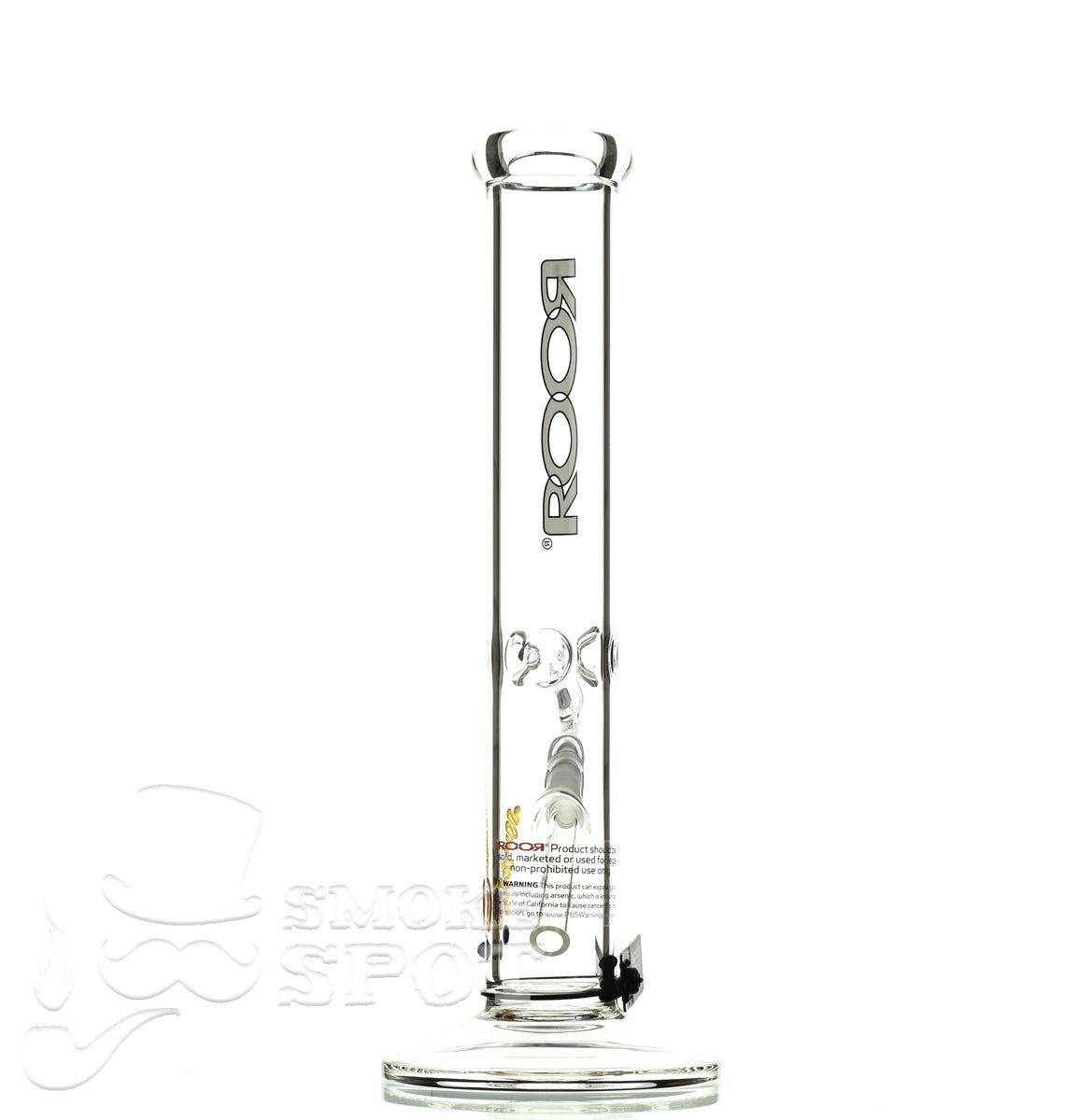 Roor Straight Tube 14 inch white/black #2 - Smoke Spot Smoke Shop