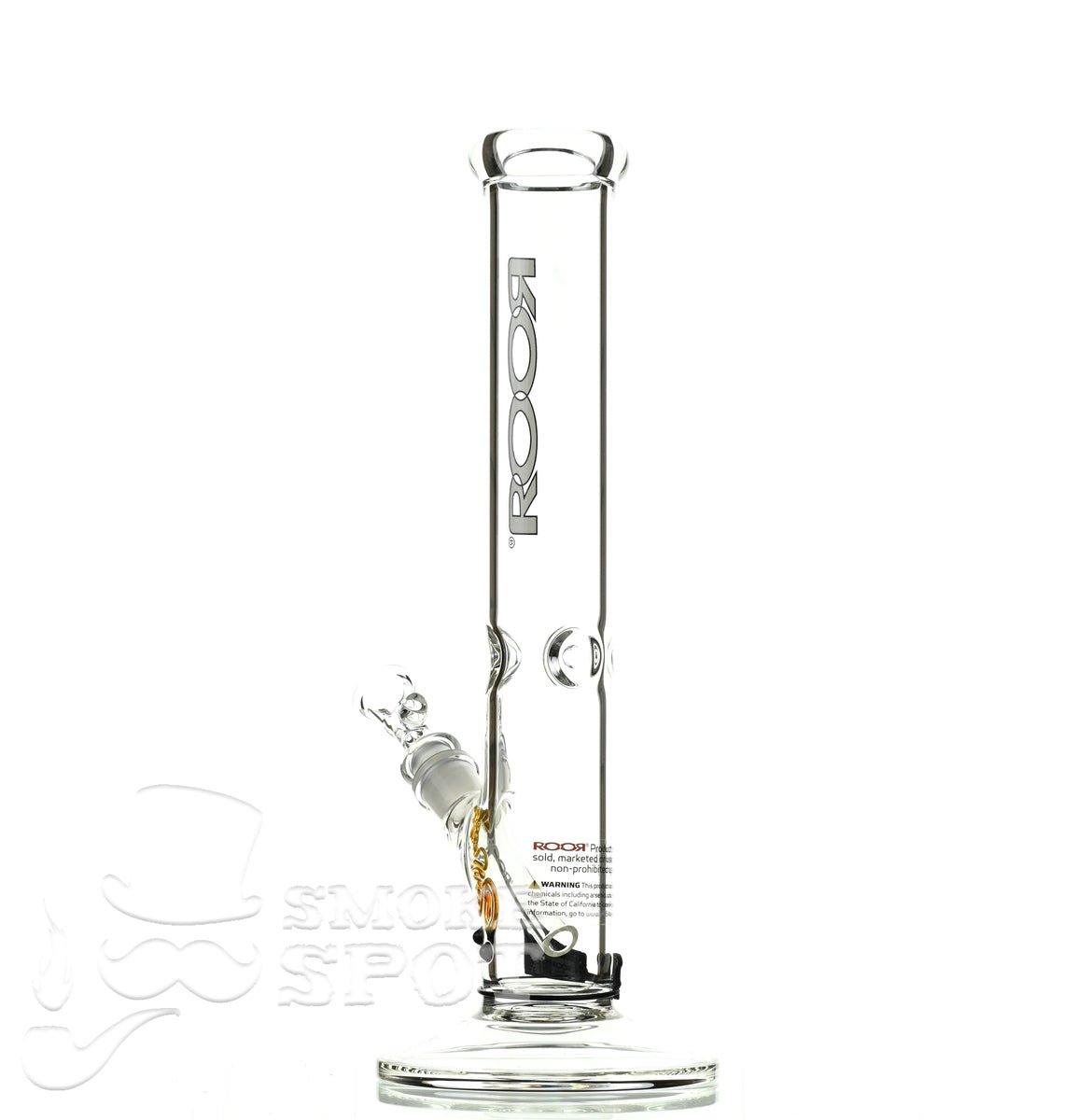Roor Straight Tube 14 inch white/black #2 - Smoke Spot Smoke Shop