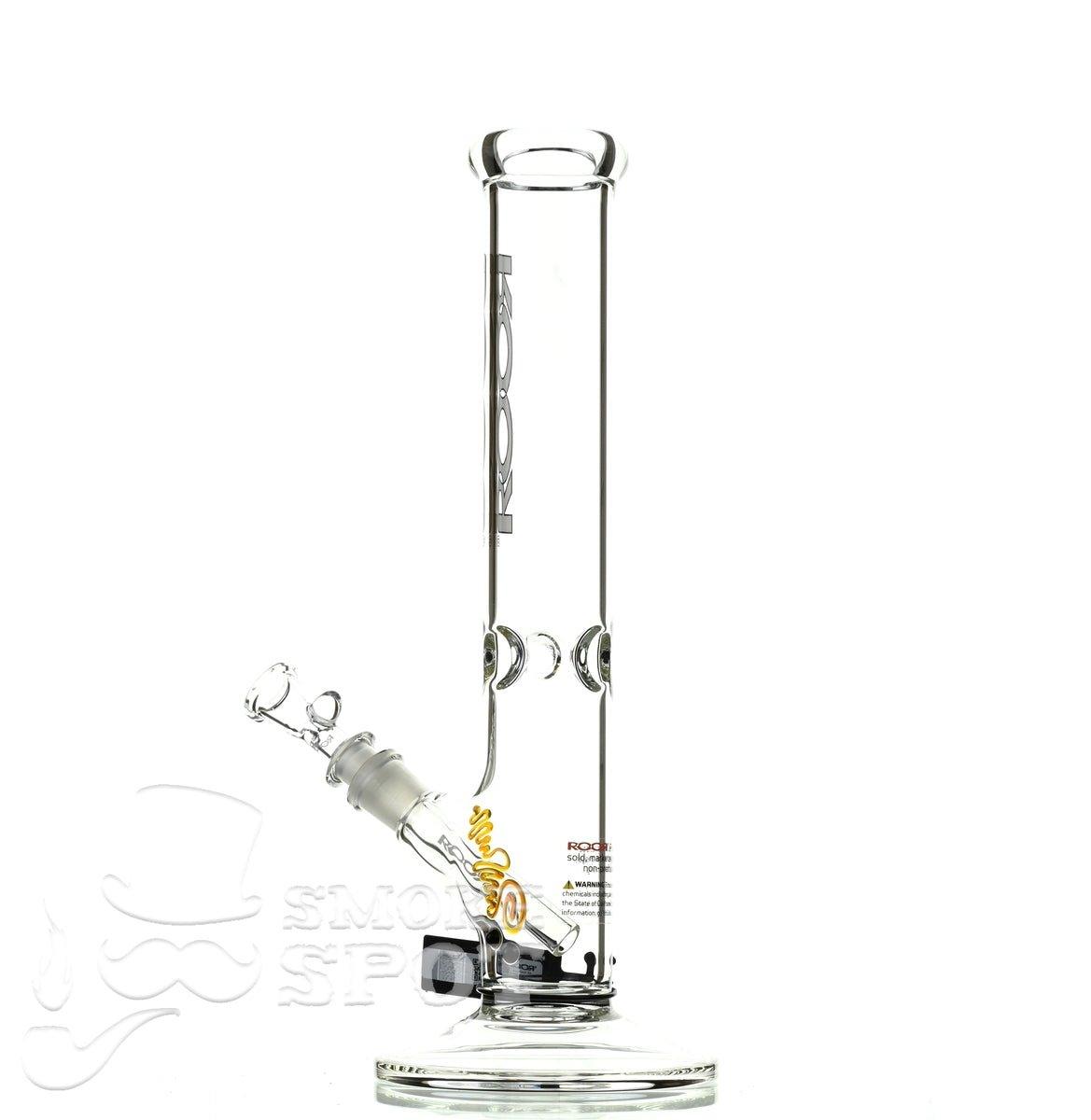 Roor Straight Tube 14 inch white/black #2 - Smoke Spot Smoke Shop