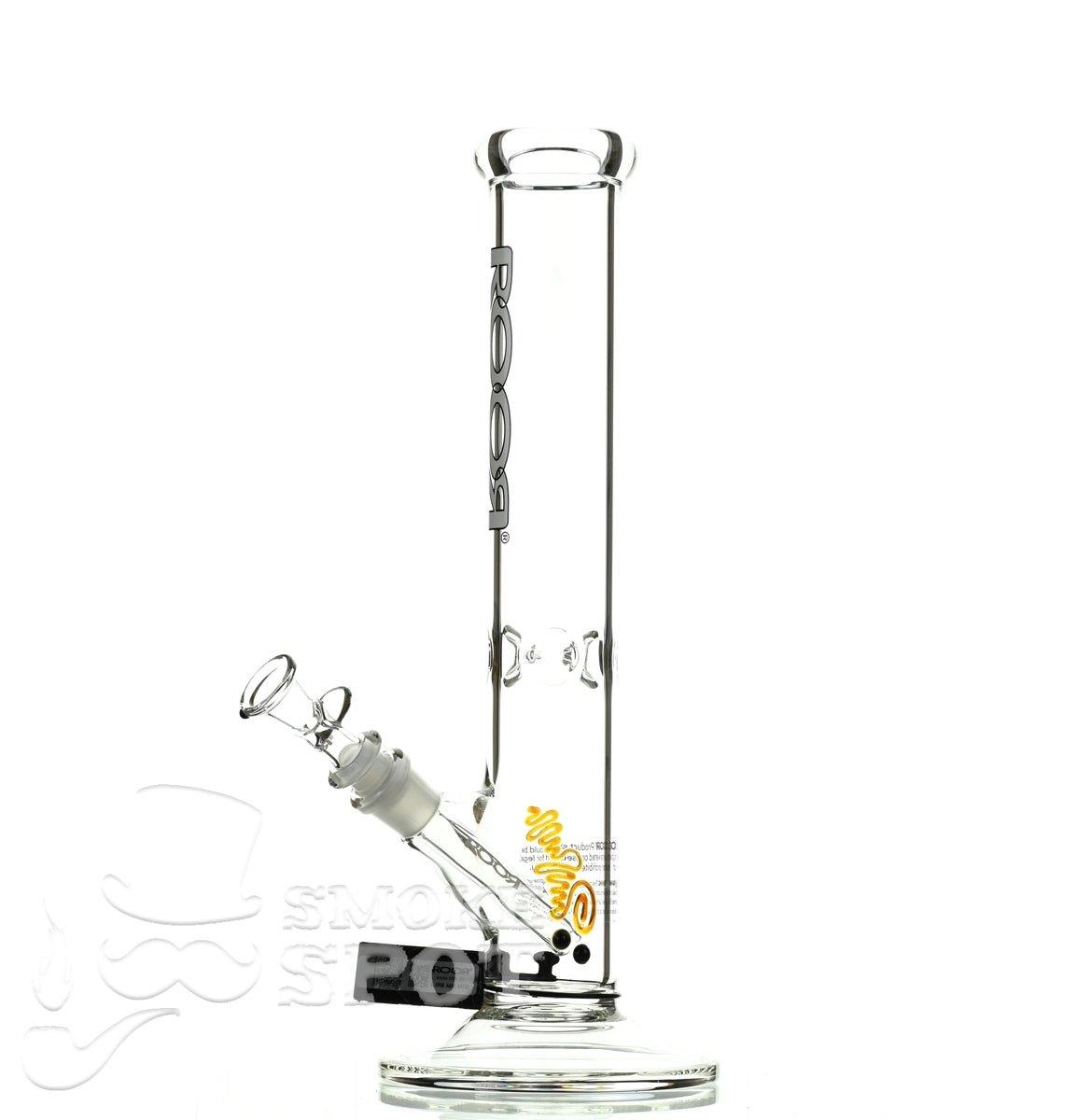 Roor Straight Tube 14 inch white/black #2 - Smoke Spot Smoke Shop