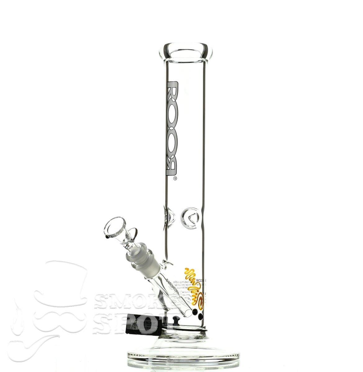 Roor Straight Tube 14 inch white/black #2 - Smoke Spot Smoke Shop