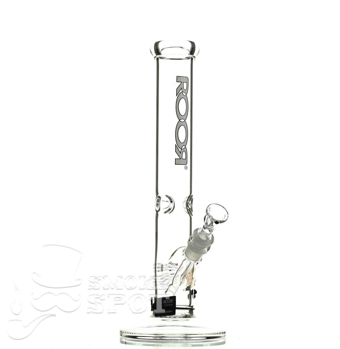 Roor Straight Tube 14 inch white/black #2 - Smoke Spot Smoke Shop