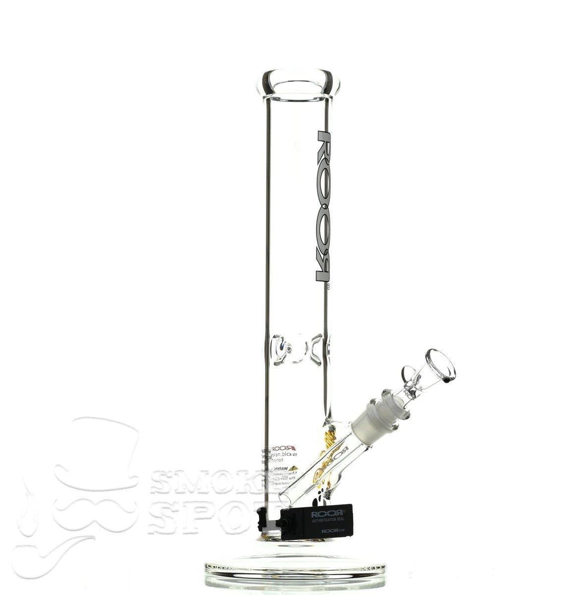 Roor Straight Tube 14 inch white/black #2 - Smoke Spot Smoke Shop