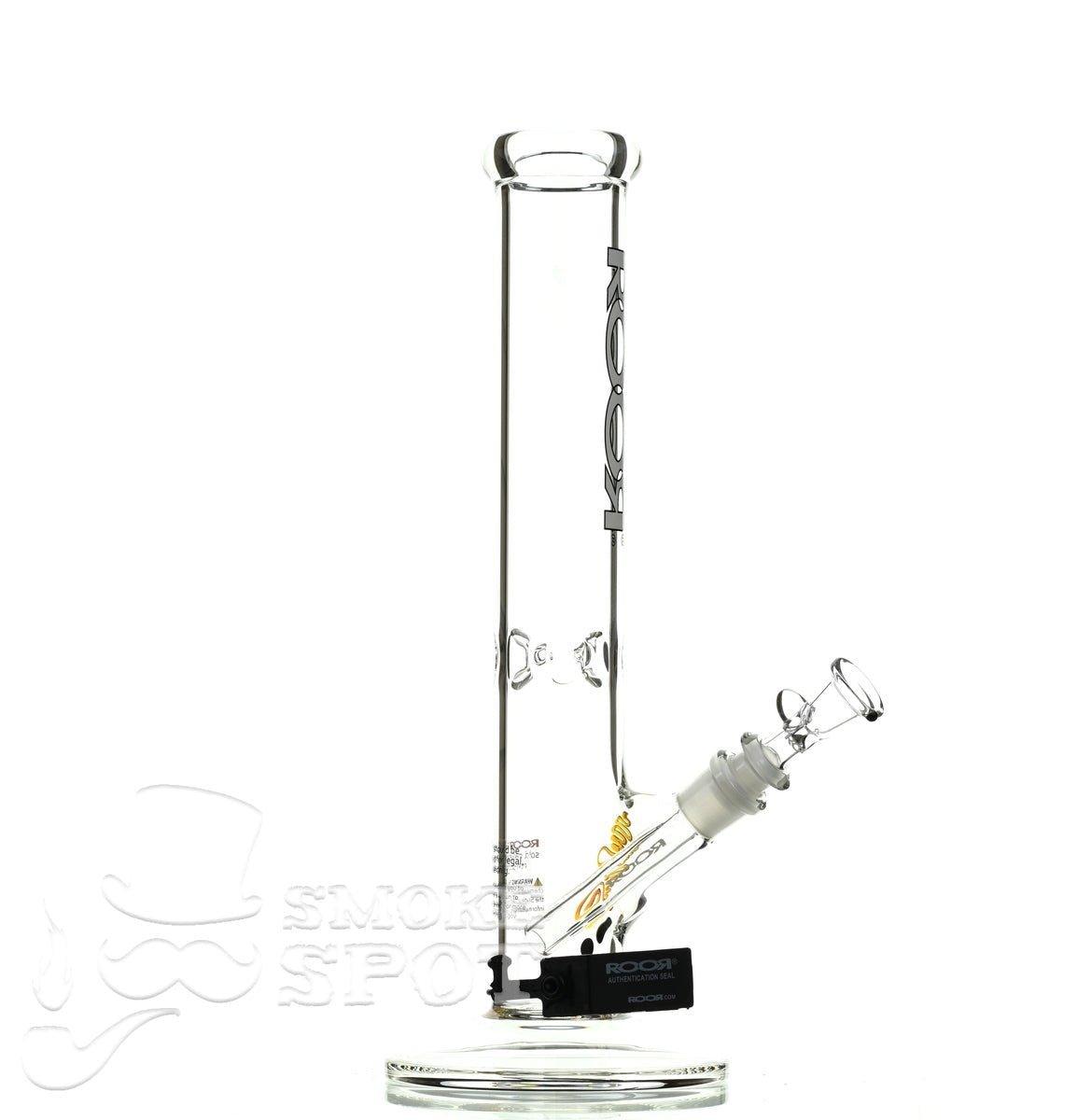 Roor Straight Tube 14 inch white/black #2 - Smoke Spot Smoke Shop