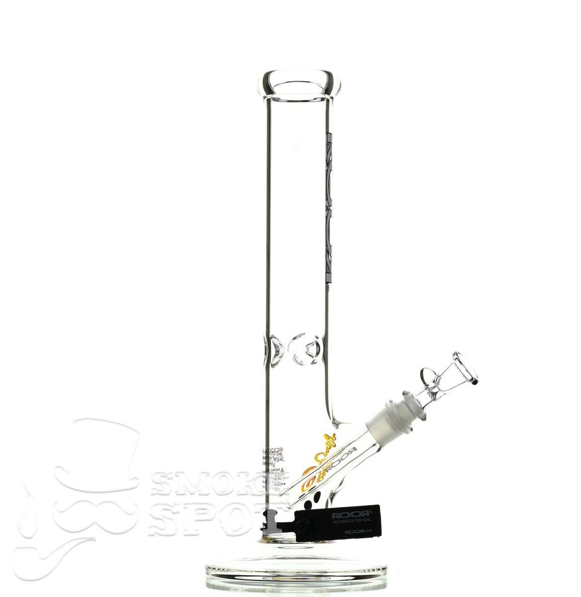 Roor Straight Tube 14 inch white/black #2 - Smoke Spot Smoke Shop