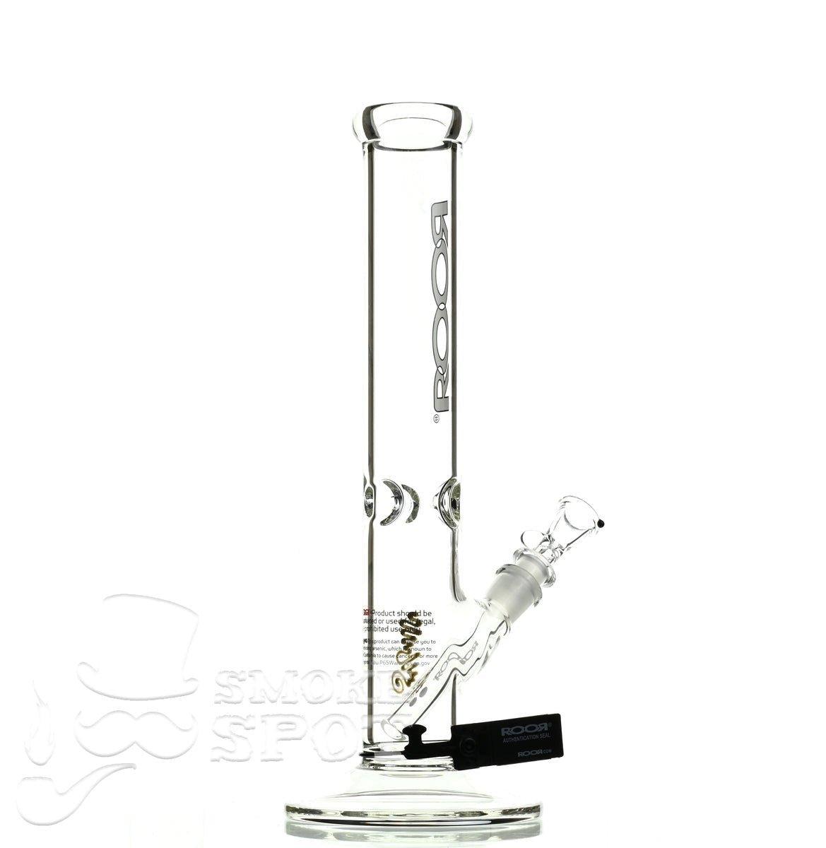 Roor Straight Tube 14 inch white/black - Smoke Spot Smoke Shop