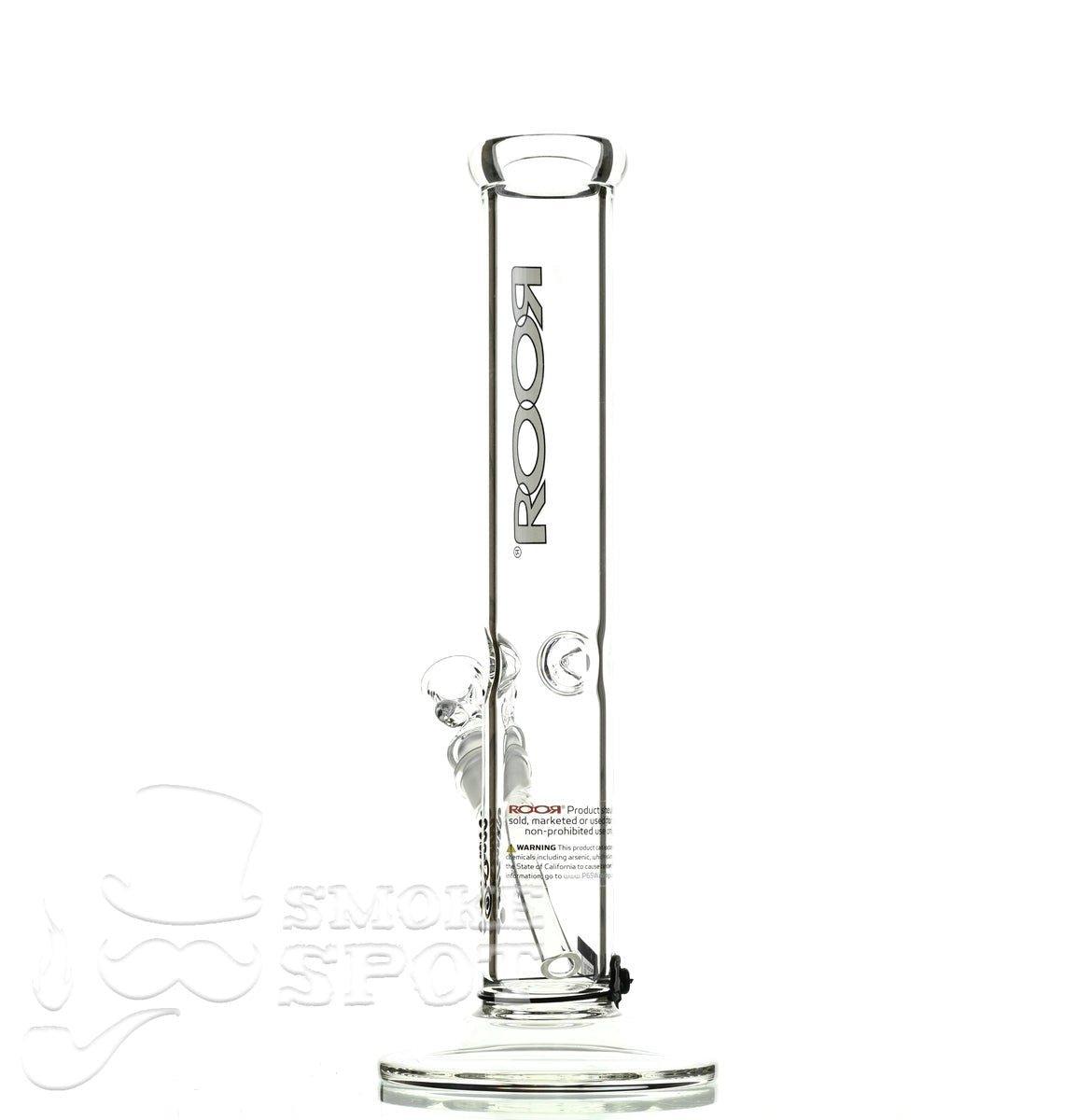 Roor Straight Tube 14 inch white/black - Smoke Spot Smoke Shop