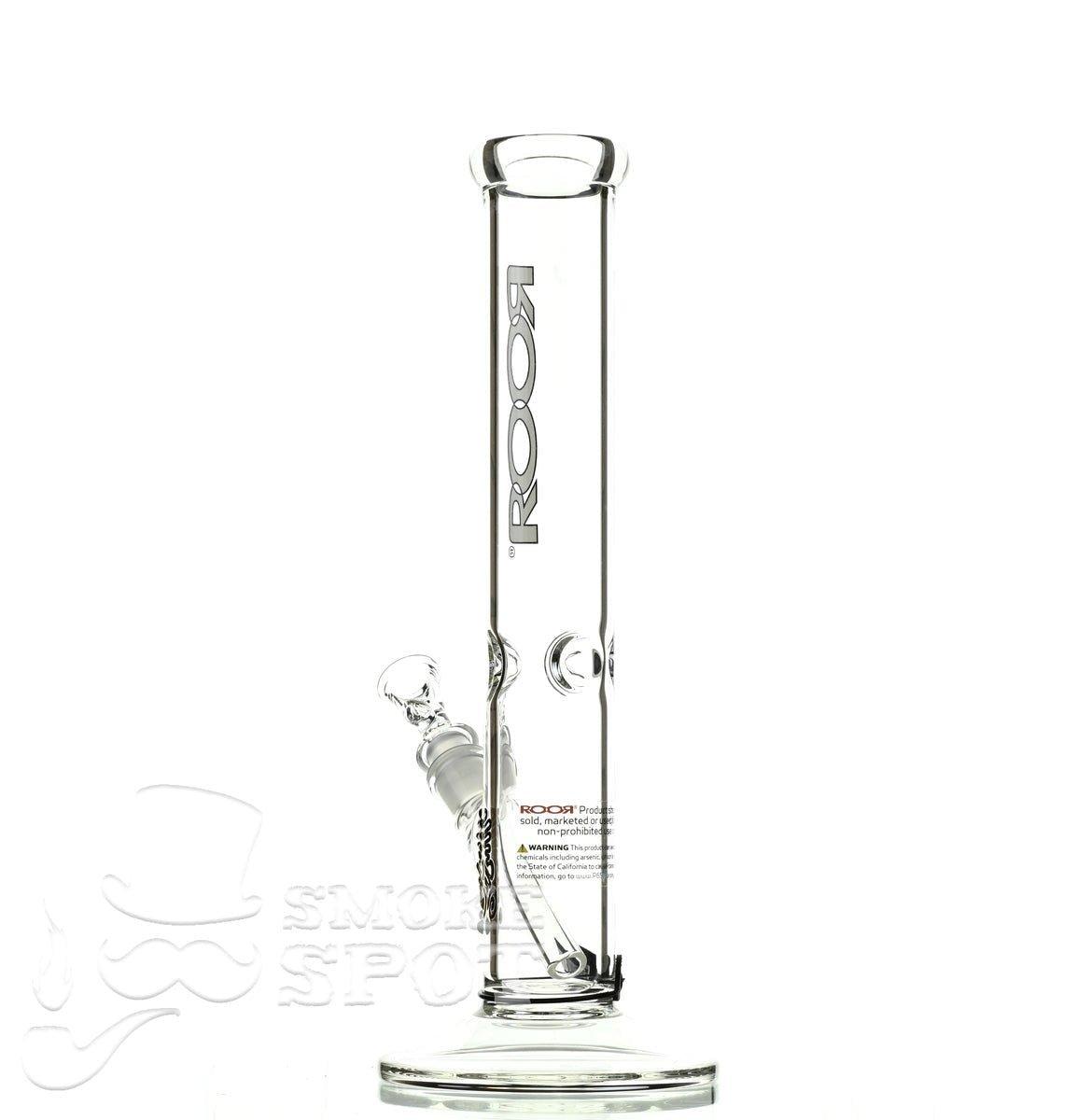 Roor Straight Tube 14 inch white/black - Smoke Spot Smoke Shop