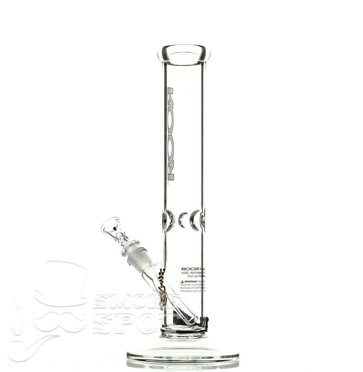 Roor Straight Tube 14 inch white/black - Smoke Spot Smoke Shop