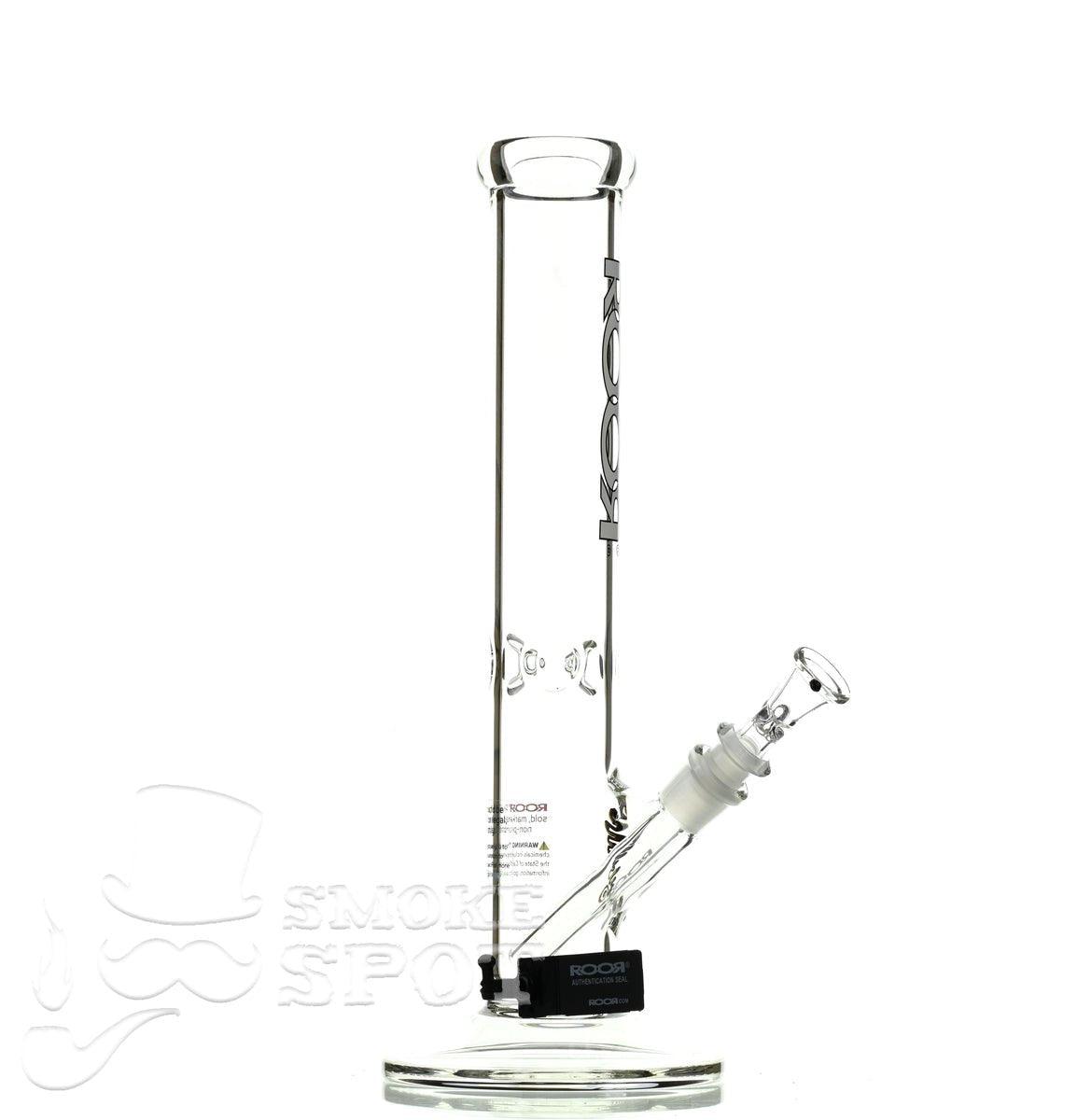 Roor Straight Tube 14 inch white/black - Smoke Spot Smoke Shop