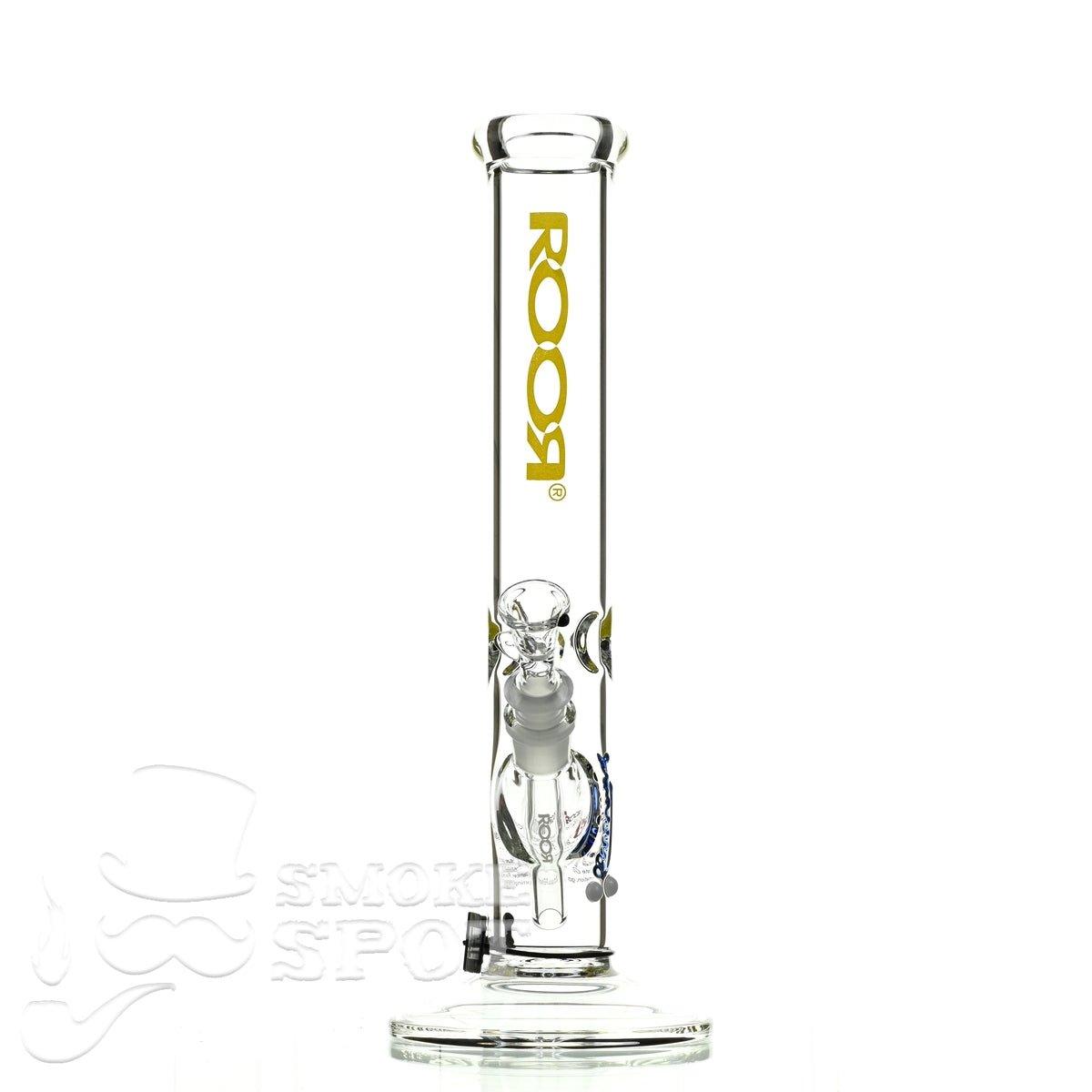 Roor Straight Tube 14 inch yellow premium scientific glass waterpipe with ice catcher