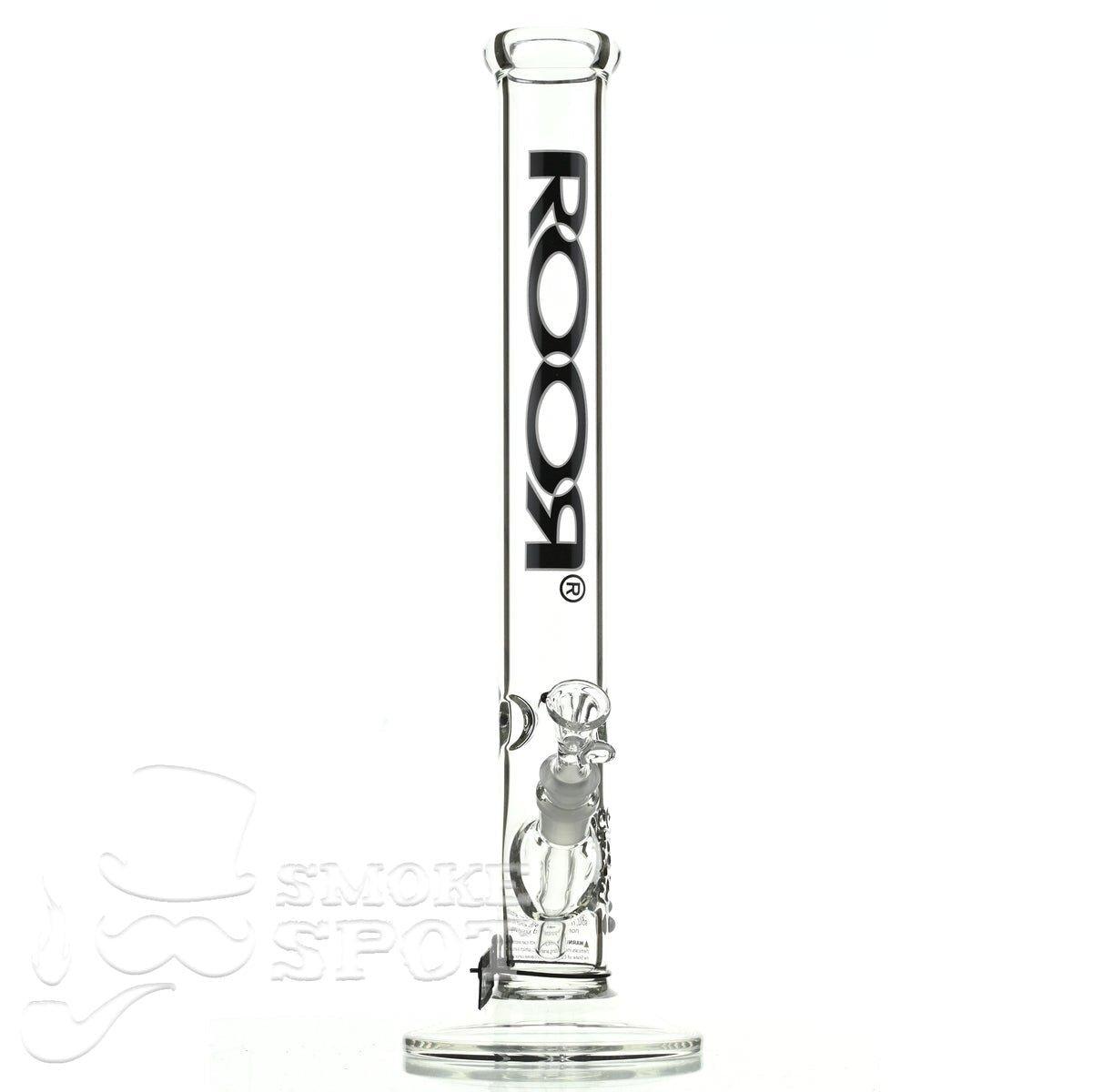Roor Straight Tube 18 inch black white - Smoke Spot Smoke Shop