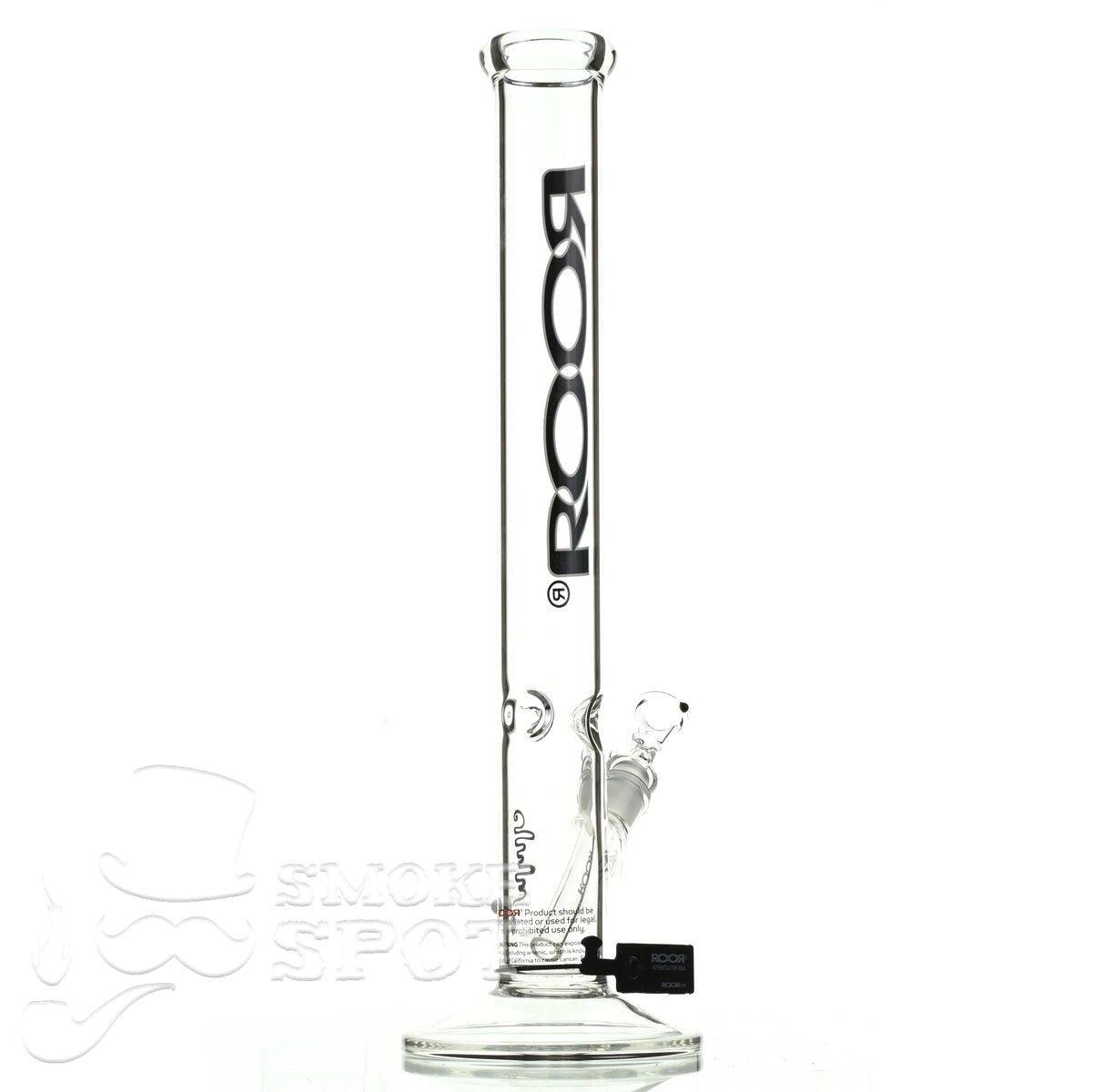 Roor Straight Tube 18 inch black white - Smoke Spot Smoke Shop