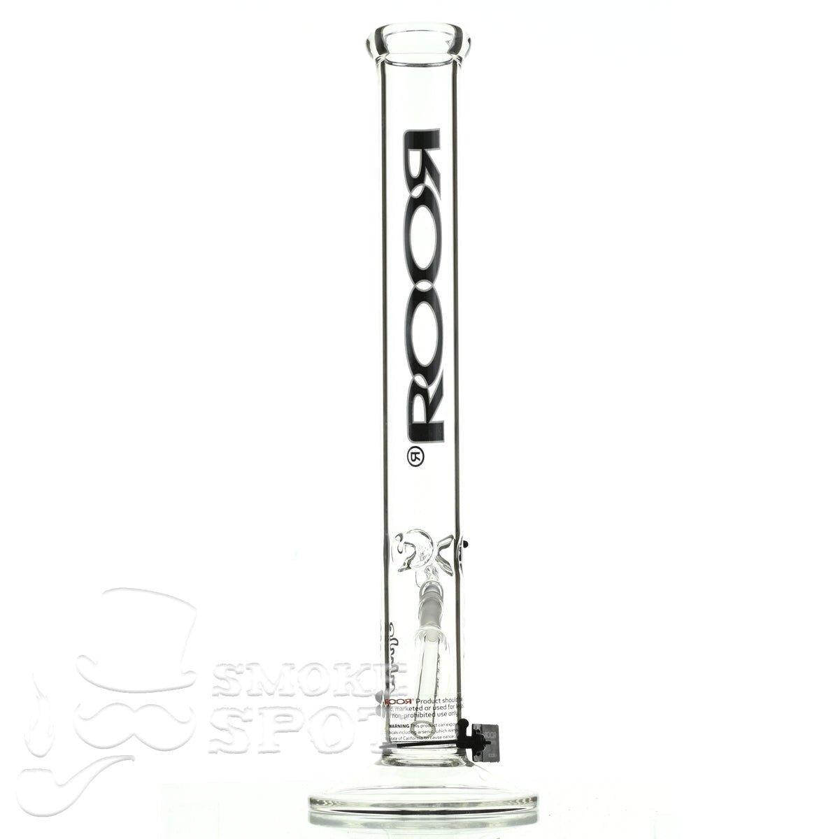 Roor Straight Tube 18 inch black white - Smoke Spot Smoke Shop