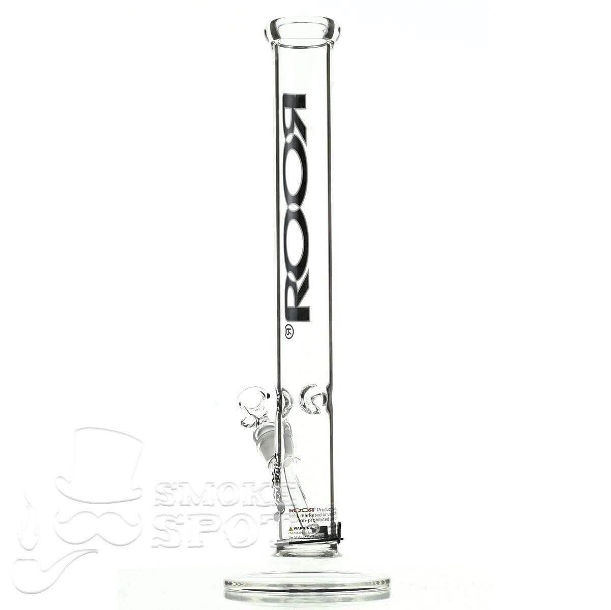 Roor Straight Tube 18 inch black white - Smoke Spot Smoke Shop