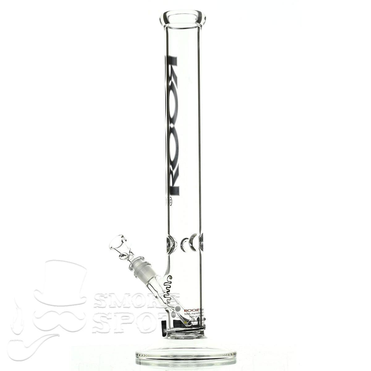 Roor Straight Tube 18 inch black white - Smoke Spot Smoke Shop