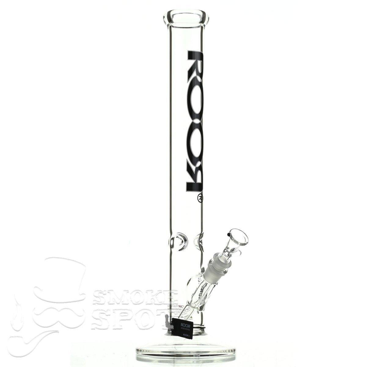 Roor Straight Tube 18 inch black white - Smoke Spot Smoke Shop