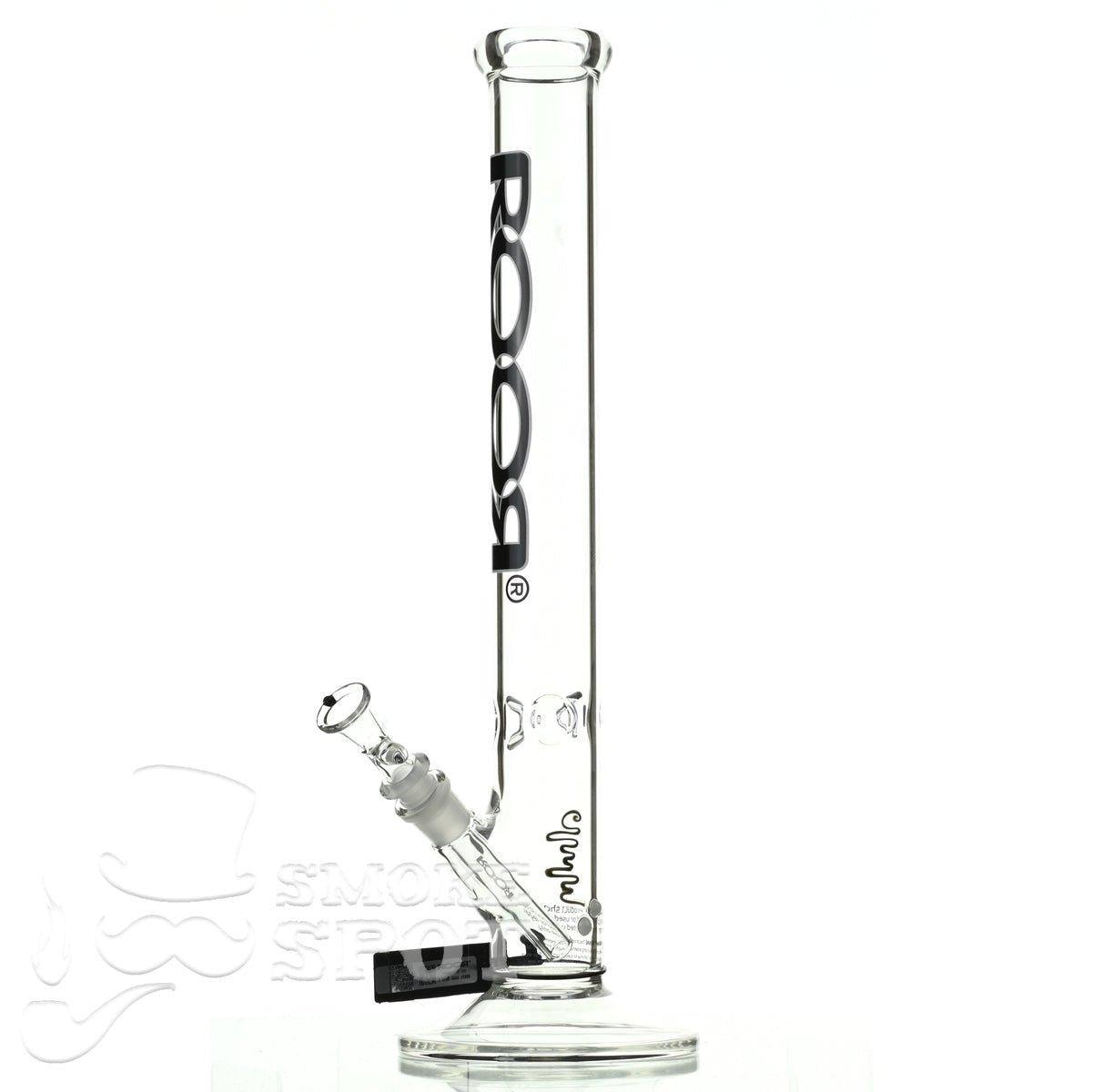 Roor Straight Tube 18 inch black white - Smoke Spot Smoke Shop