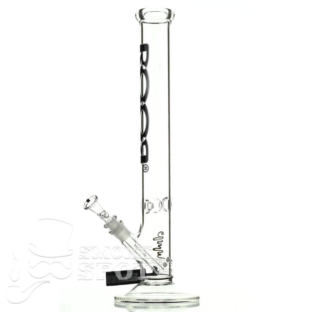 Roor Straight Tube 18 inch black white - Smoke Spot Smoke Shop