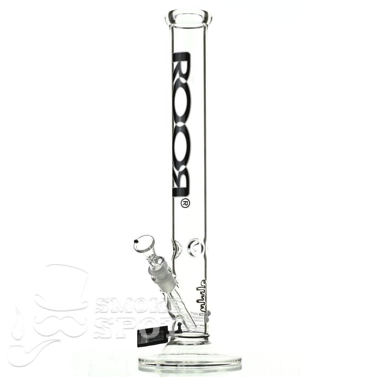 Roor Straight Tube 18 inch black white - Smoke Spot Smoke Shop