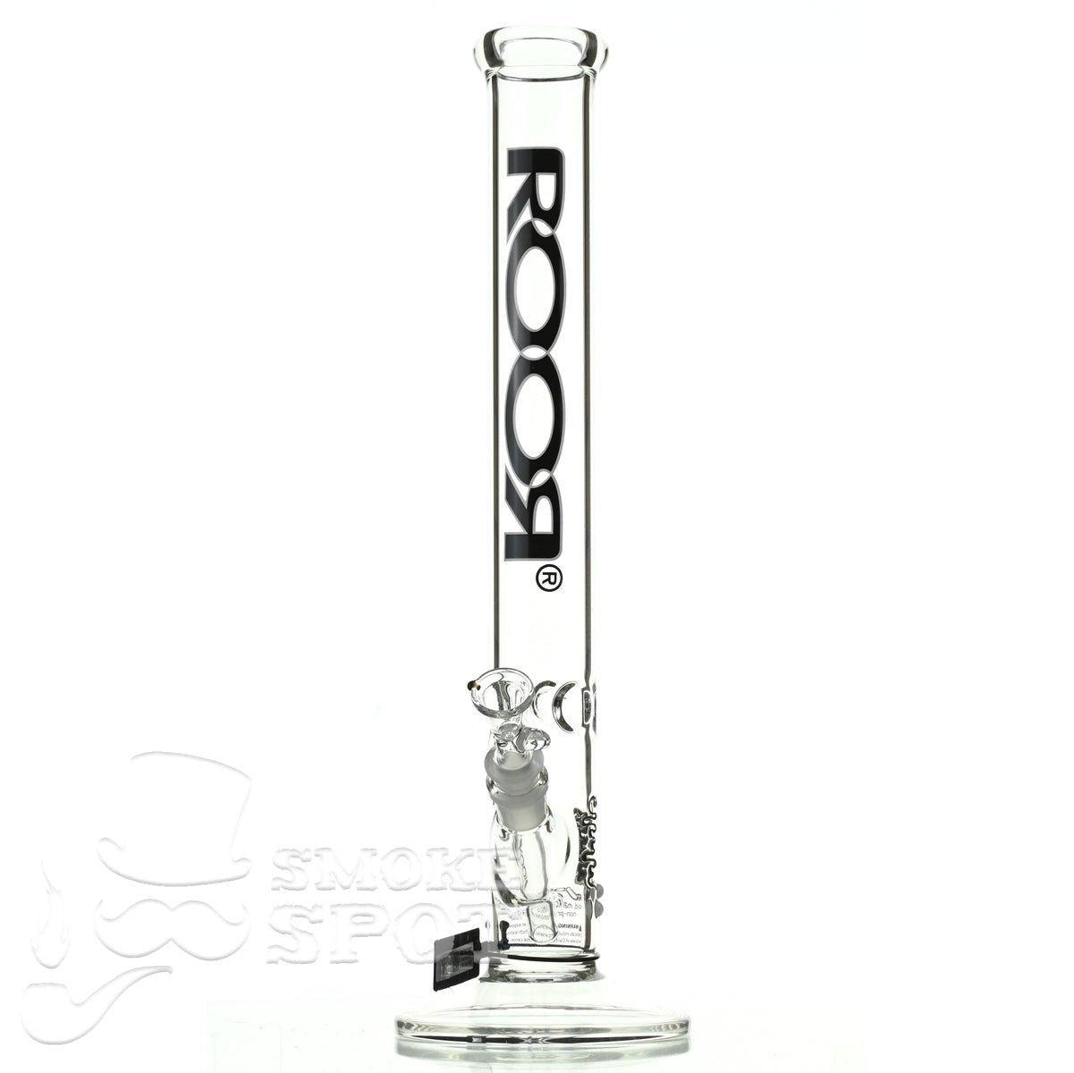 Roor Straight Tube 18 inch black white - Smoke Spot Smoke Shop