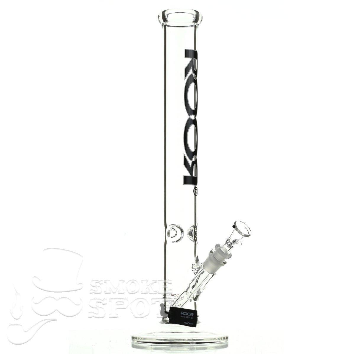 Roor Straight Tube 18 inch black white - Smoke Spot Smoke Shop