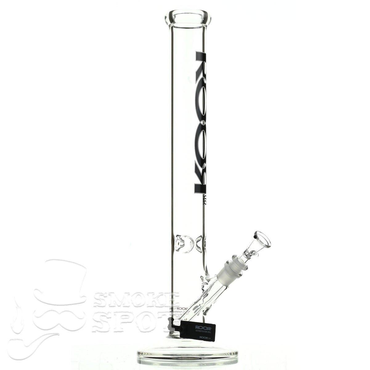 Roor Straight Tube 18 inch black white - Smoke Spot Smoke Shop