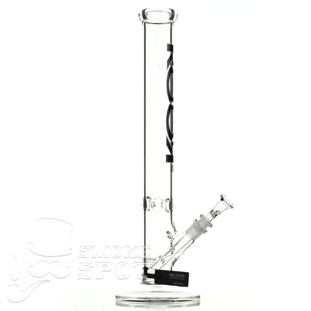 Roor Straight Tube 18 inch black white - Smoke Spot Smoke Shop