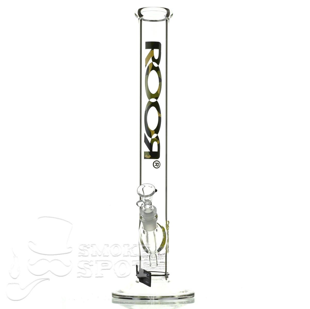 Roor Straight Tube 18 inch P-D Camo Premium Scientific Glass Waterpipe - Smoke Spot Smoke Shop