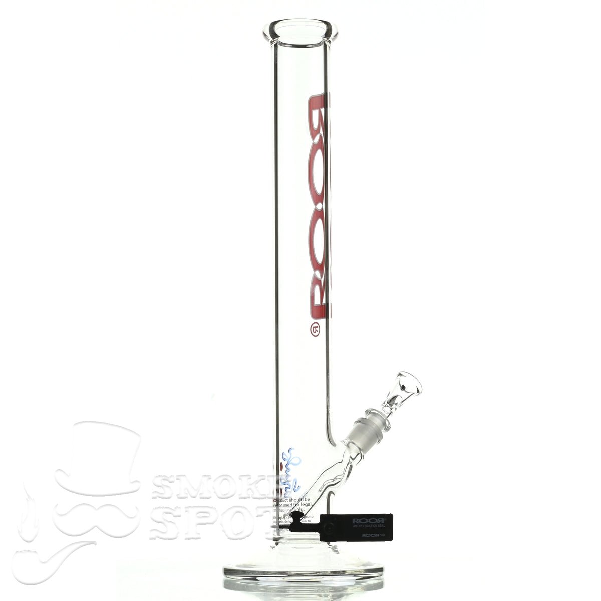 Roor Straight Tube 18 inch P-D red white - Smoke Spot Smoke Shop