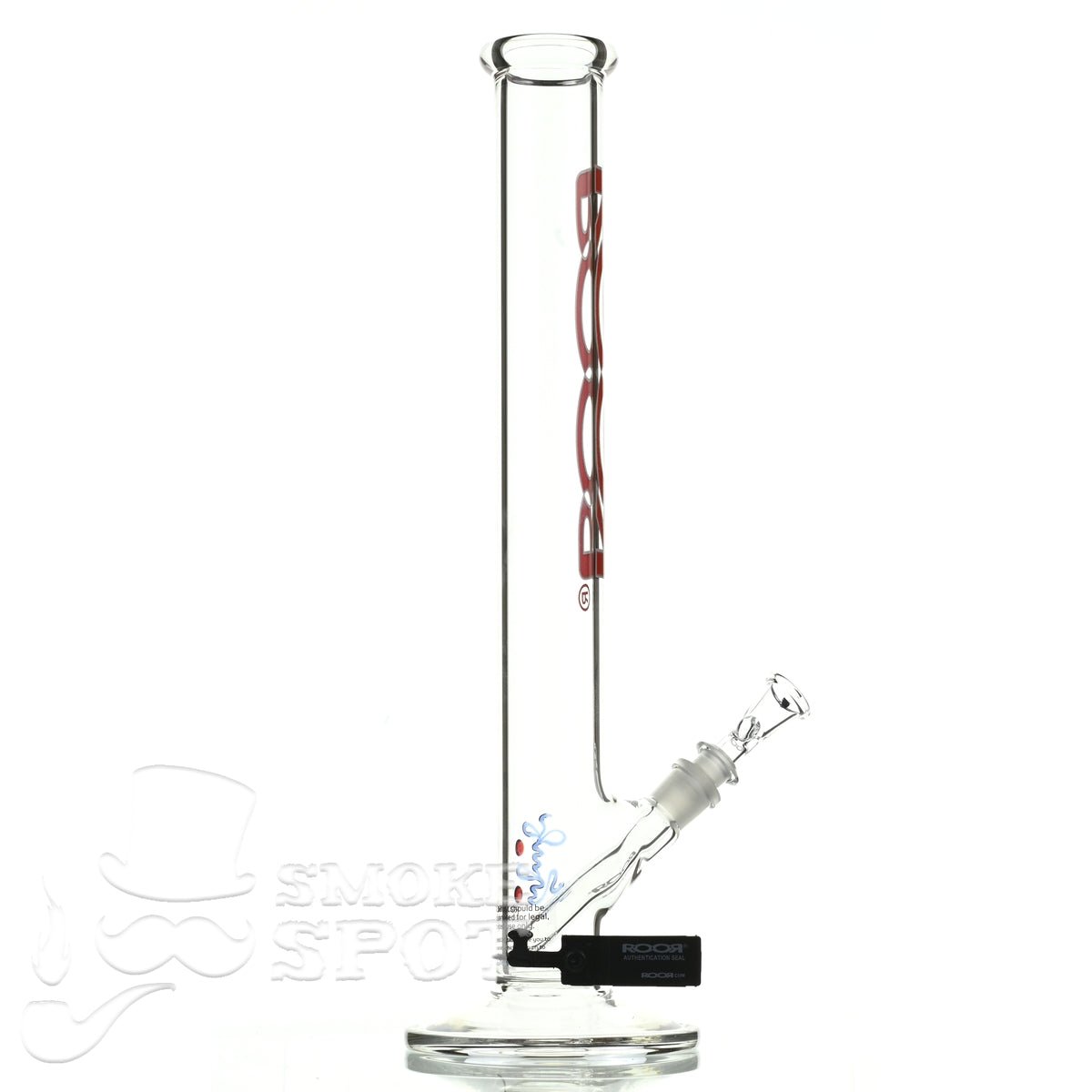 Roor Straight Tube 18 inch P-D red white - Smoke Spot Smoke Shop