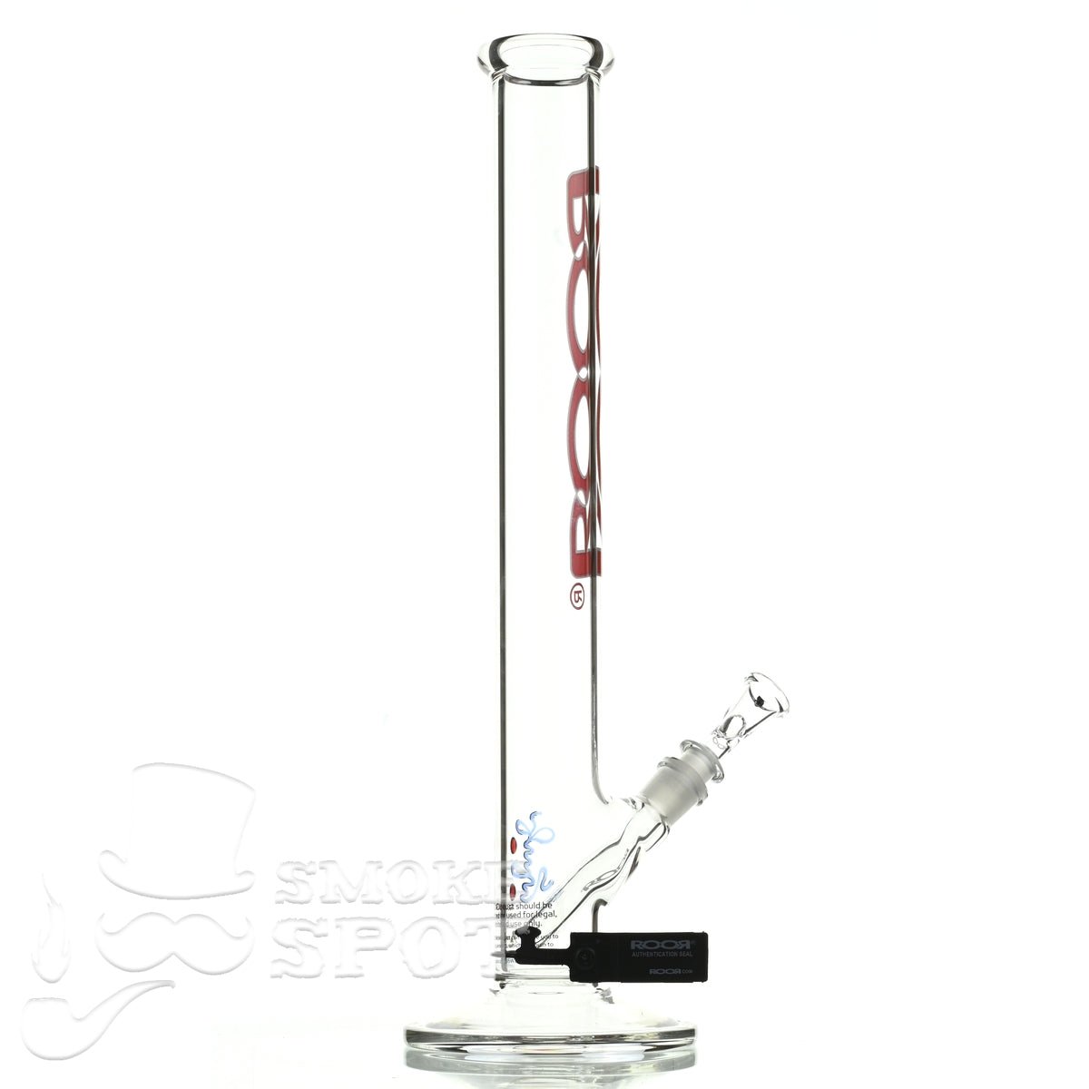 Roor Straight Tube 18 inch P-D red white - Smoke Spot Smoke Shop
