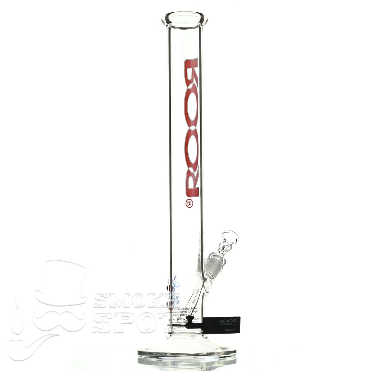 Roor Straight Tube 18 inch P-D red white - Smoke Spot Smoke Shop