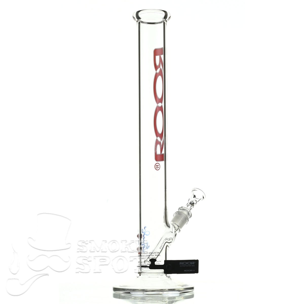 Roor Straight Tube 18 inch P-D red white - Smoke Spot Smoke Shop