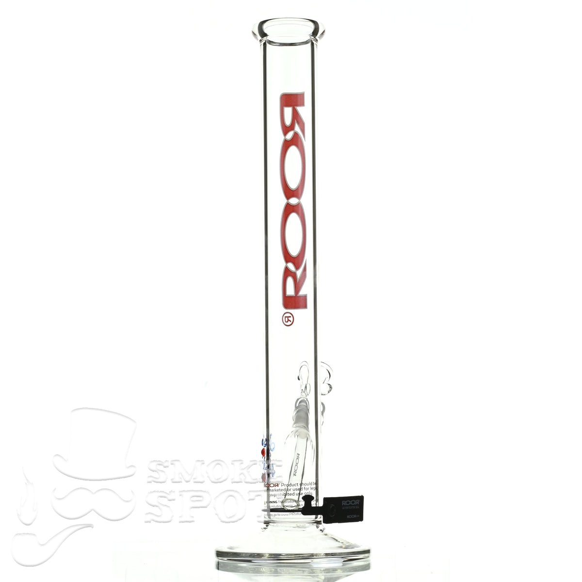 Roor Straight Tube 18 inch P-D red white - Smoke Spot Smoke Shop